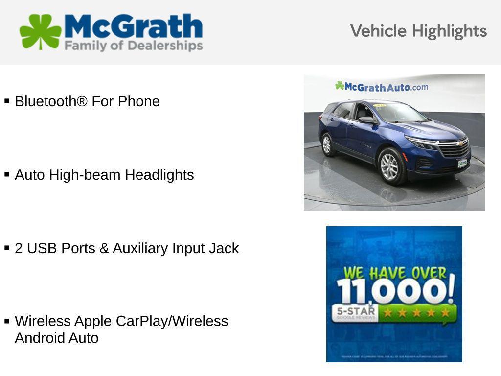 used 2022 Chevrolet Equinox car, priced at $19,000