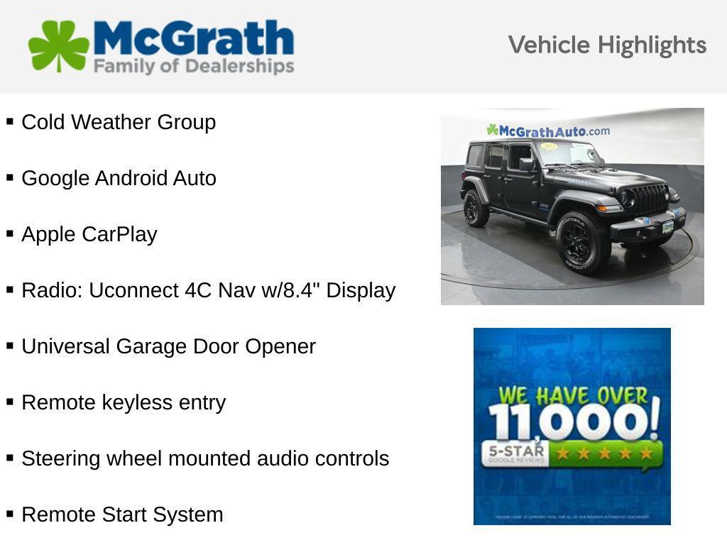 used 2023 Jeep Wrangler 4xe car, priced at $29,250