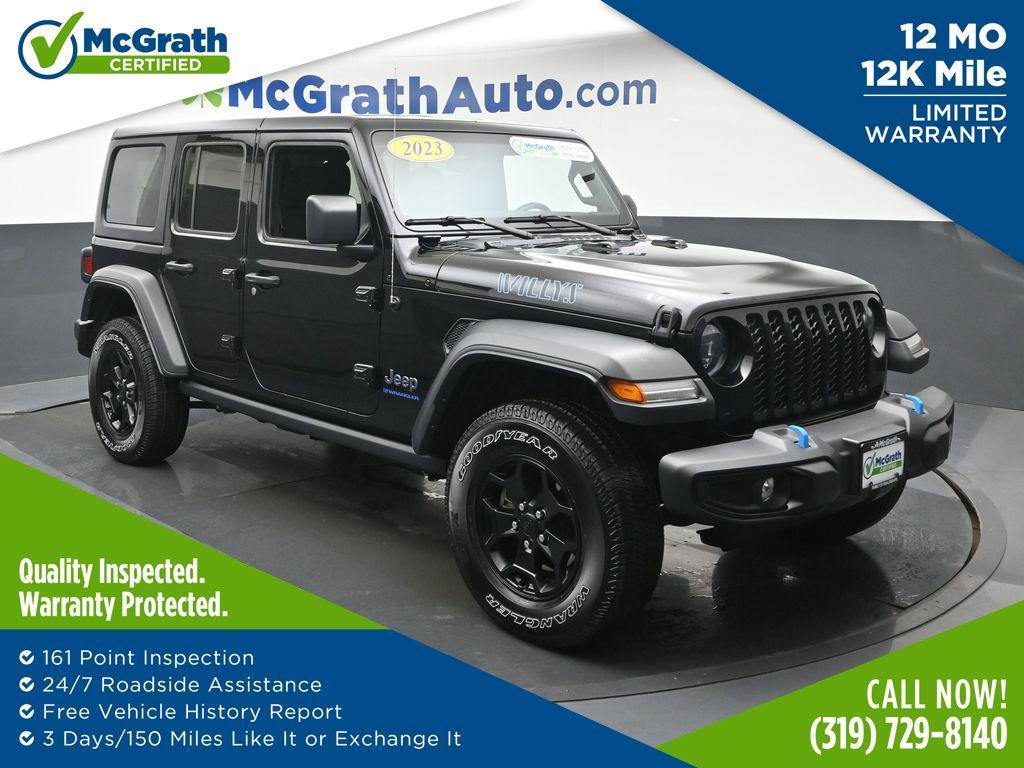 used 2023 Jeep Wrangler 4xe car, priced at $29,250