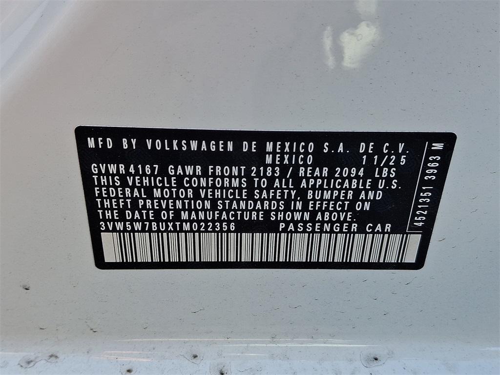 new 2026 Volkswagen Jetta car, priced at $25,834