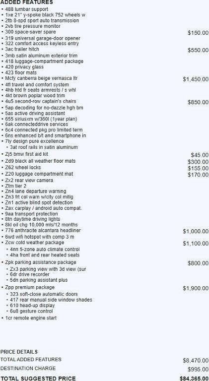 used 2022 BMW X7 car, priced at $42,995