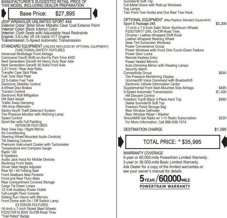 used 2017 Jeep Wrangler Unlimited car, priced at $18,995