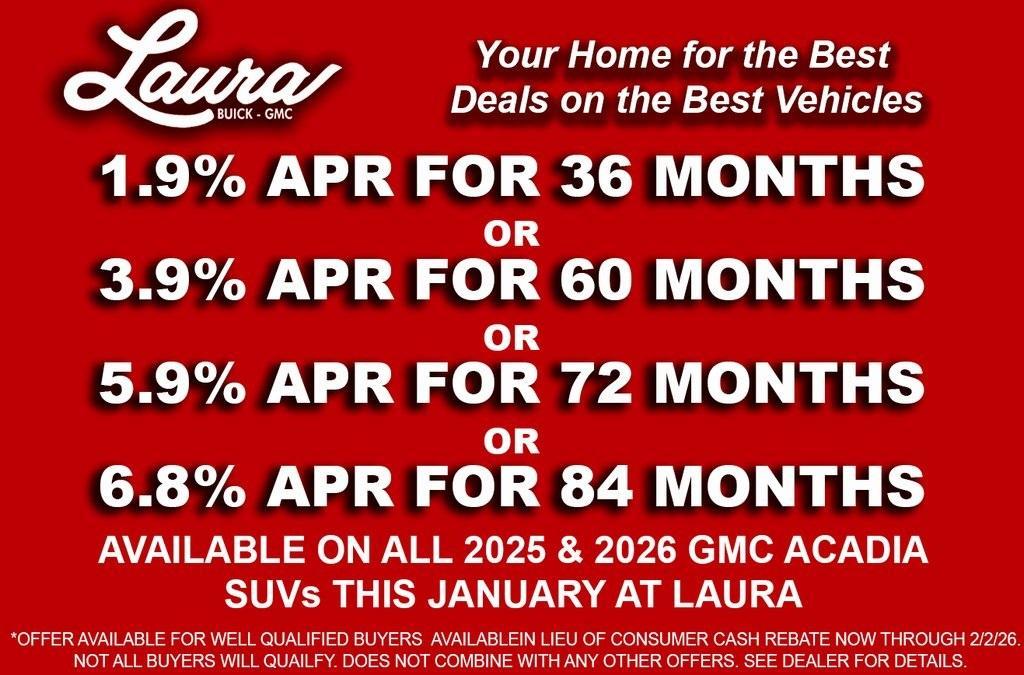 new 2026 GMC Acadia car, priced at $58,102