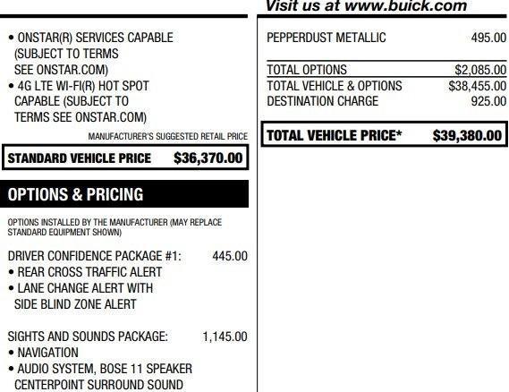 used 2019 Buick LaCrosse car, priced at $18,995