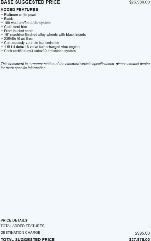 used 2020 Honda Accord car, priced at $17,995