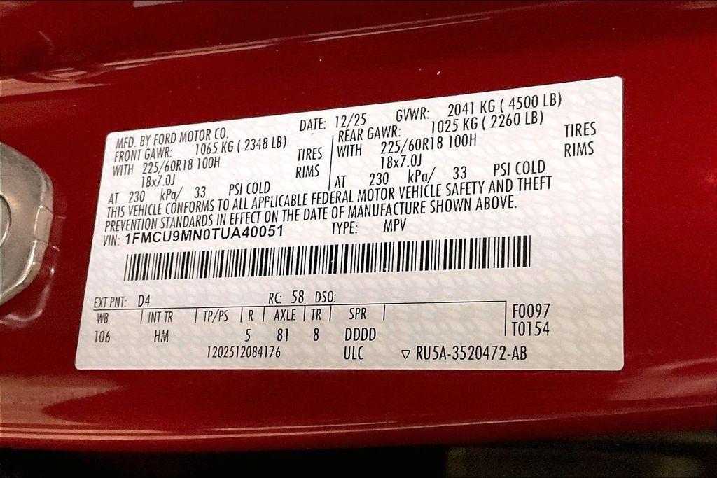 new 2026 Ford Escape car, priced at $31,679