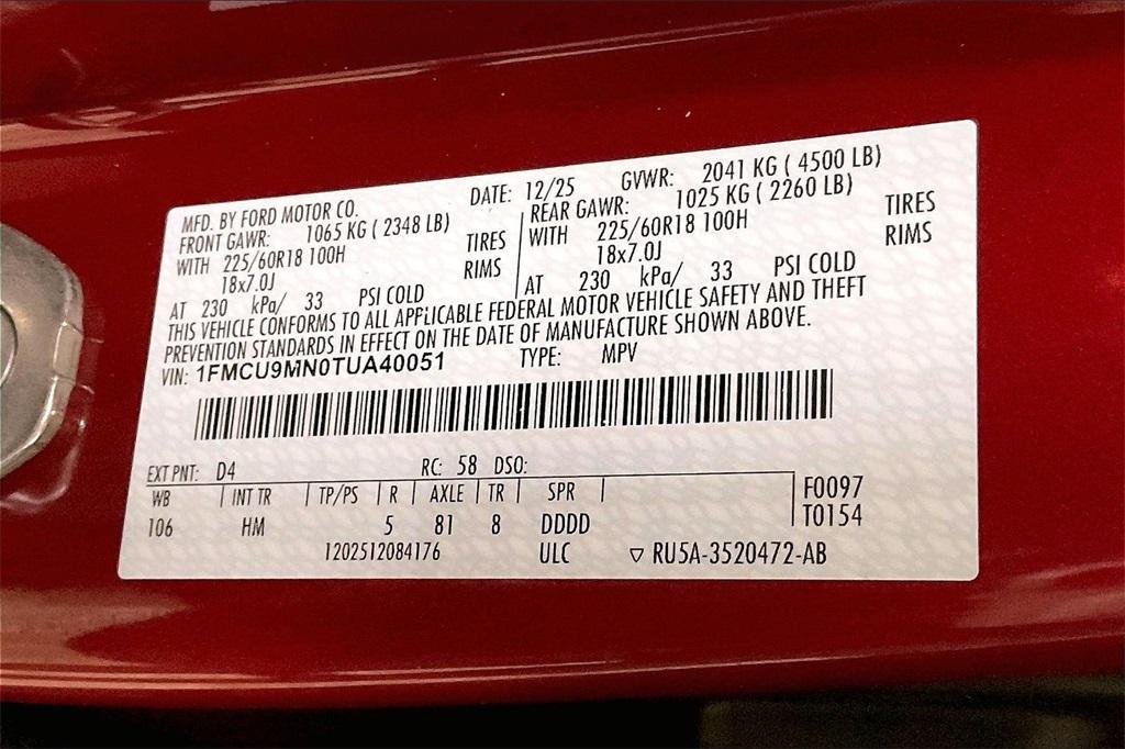 new 2026 Ford Escape car, priced at $31,879