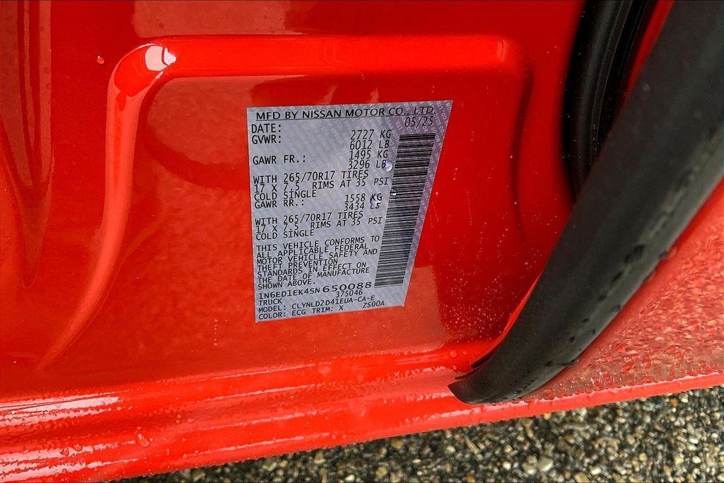 used 2025 Nissan Frontier car, priced at $41,955