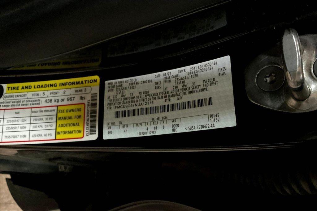 used 2022 Ford Escape car, priced at $17,215