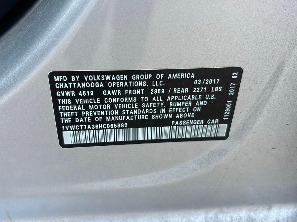 used 2017 Volkswagen Passat car, priced at $12,991