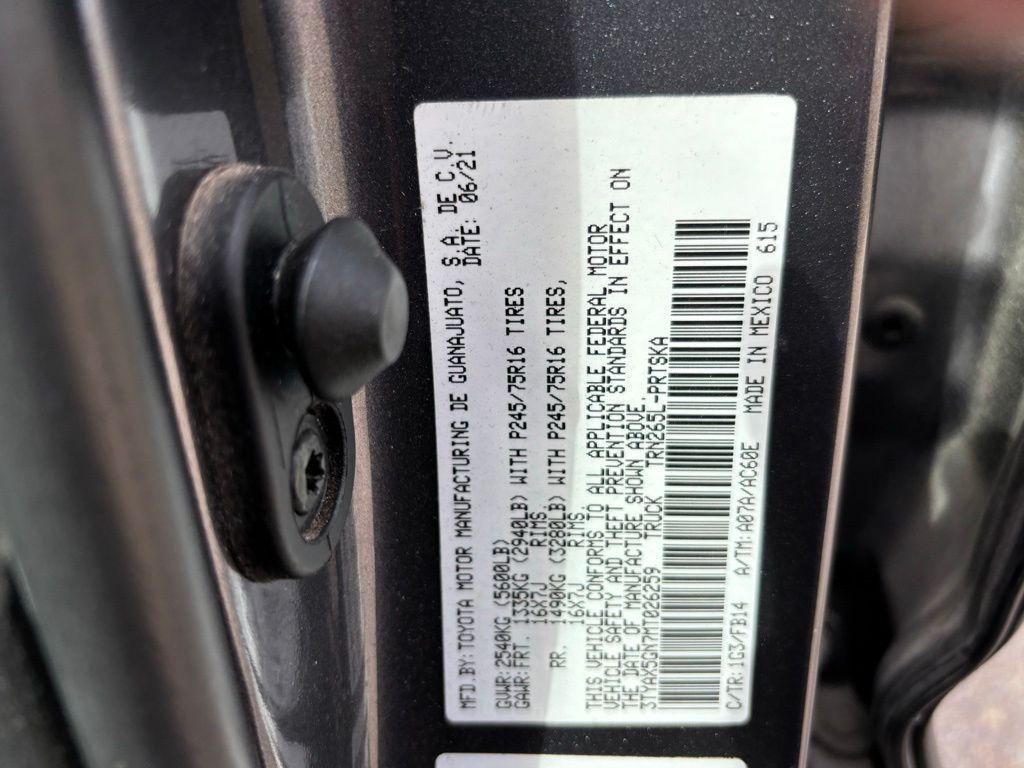 used 2021 Toyota Tacoma car, priced at $27,991