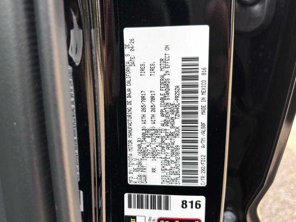 new 2026 Toyota Tacoma car, priced at $47,281