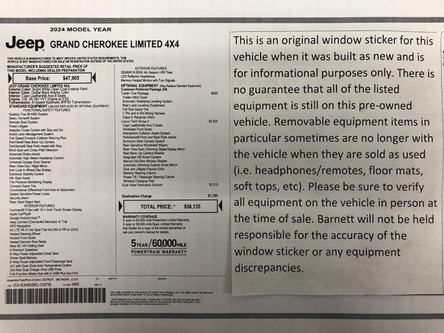 used 2024 Jeep Grand Cherokee car, priced at $37,988