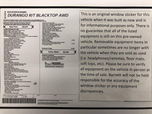 used 2024 Dodge Durango car, priced at $45,988