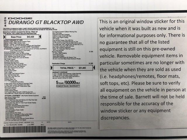 used 2024 Dodge Durango car, priced at $35,988