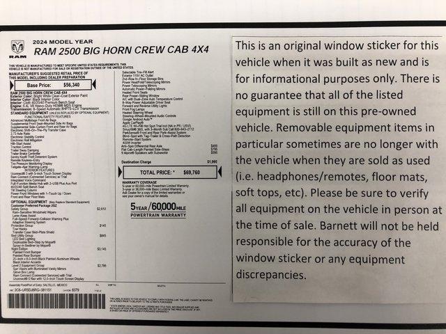 used 2024 Ram 2500 car, priced at $45,988