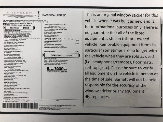 used 2025 Chrysler Pacifica car, priced at $40,988