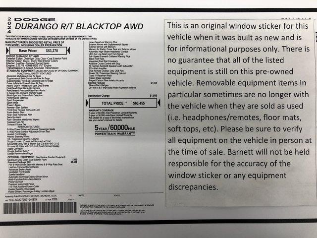 used 2024 Dodge Durango car, priced at $46,988