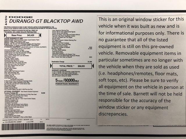 used 2024 Dodge Durango car, priced at $38,988