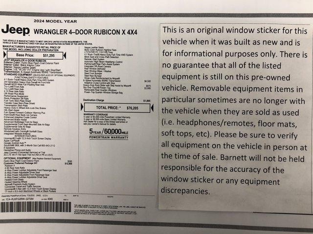 used 2024 Jeep Wrangler car, priced at $55,988