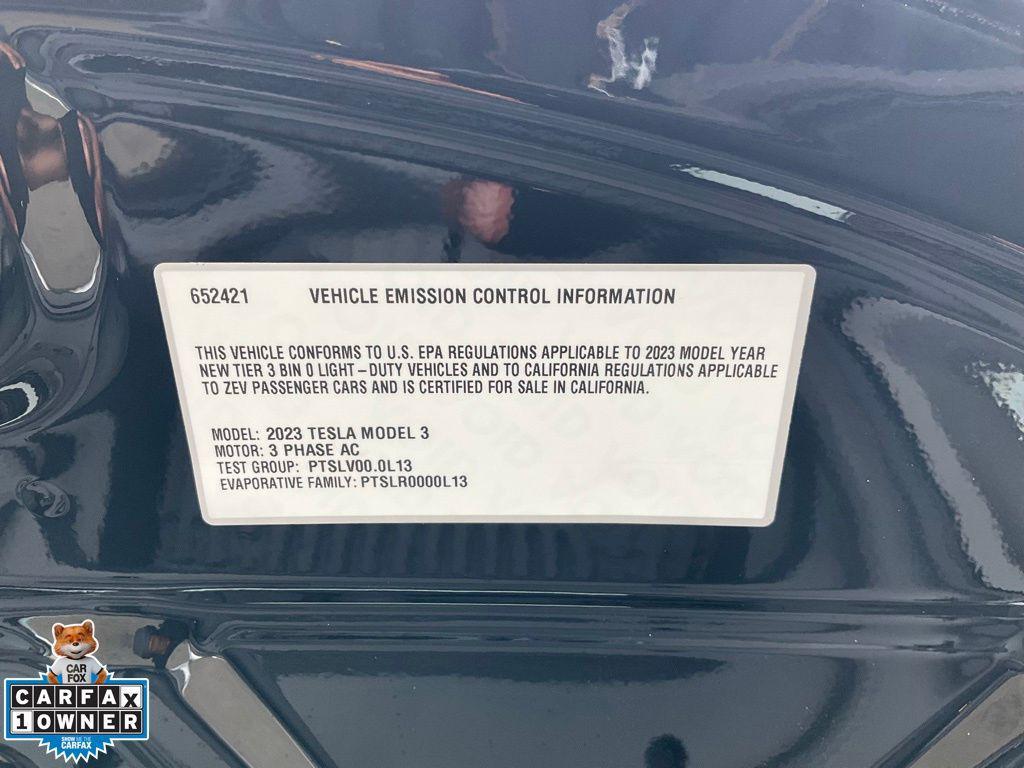 used 2023 Tesla Model 3 car, priced at $23,900