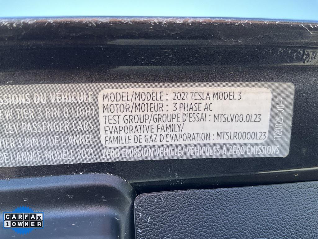 used 2021 Tesla Model 3 car, priced at $22,998