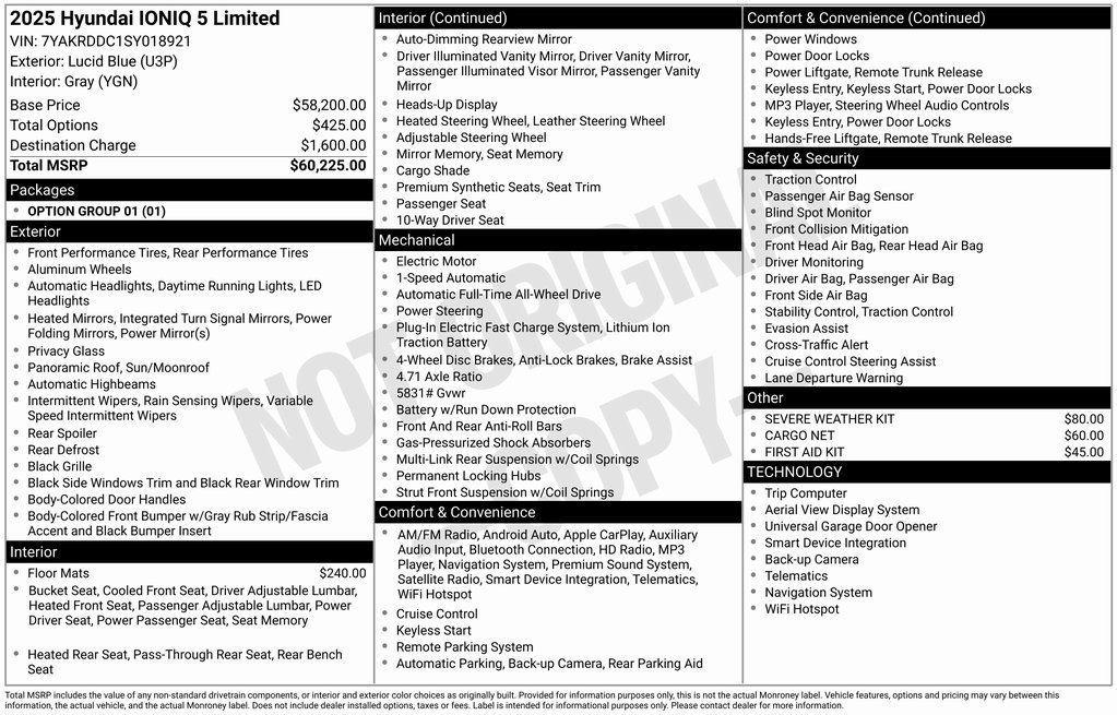used 2025 Hyundai IONIQ 5 car, priced at $38,998