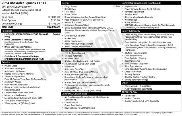 used 2024 Chevrolet Equinox car