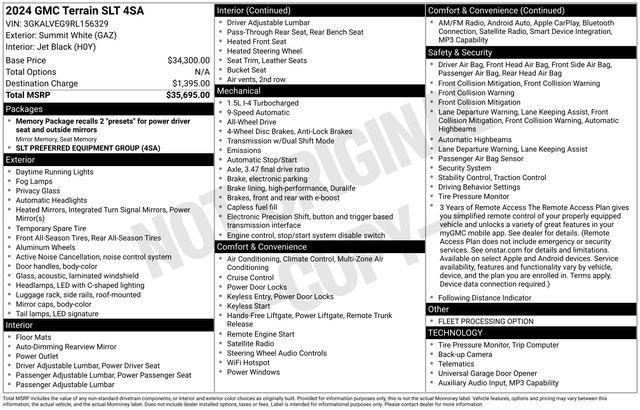 used 2024 GMC Terrain car