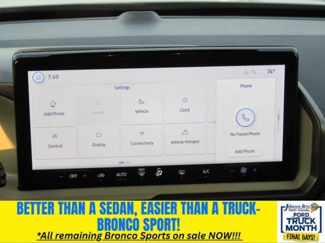 new 2025 Ford Bronco Sport car, priced at $33,440
