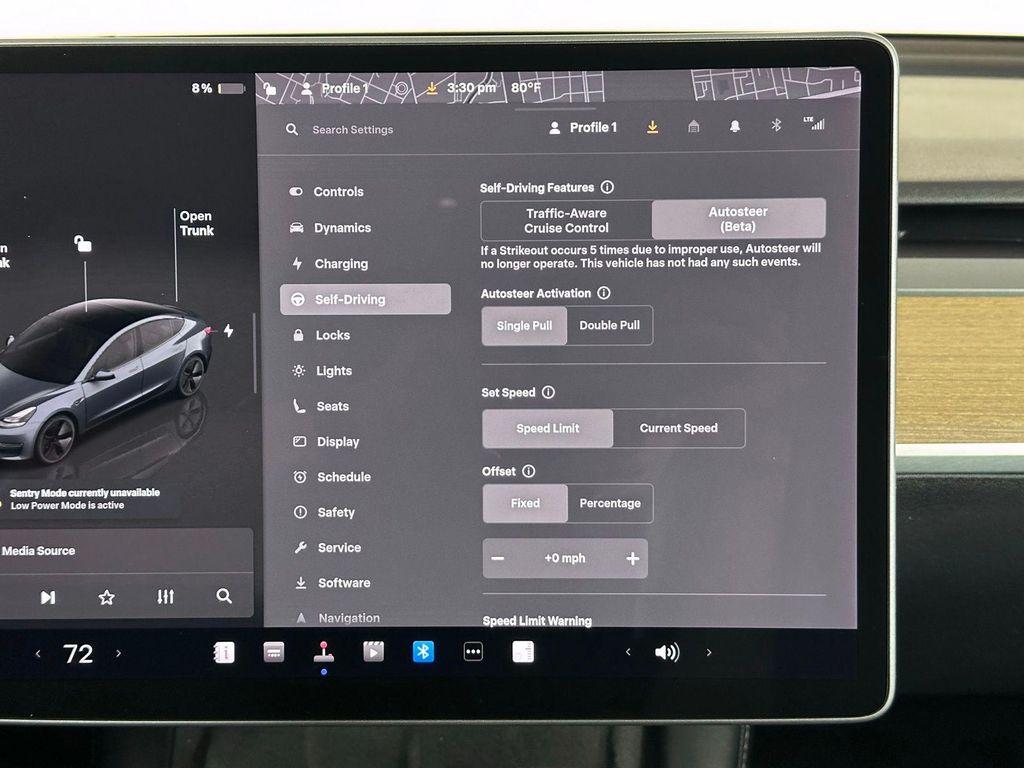used 2023 Tesla Model 3 car, priced at $26,900