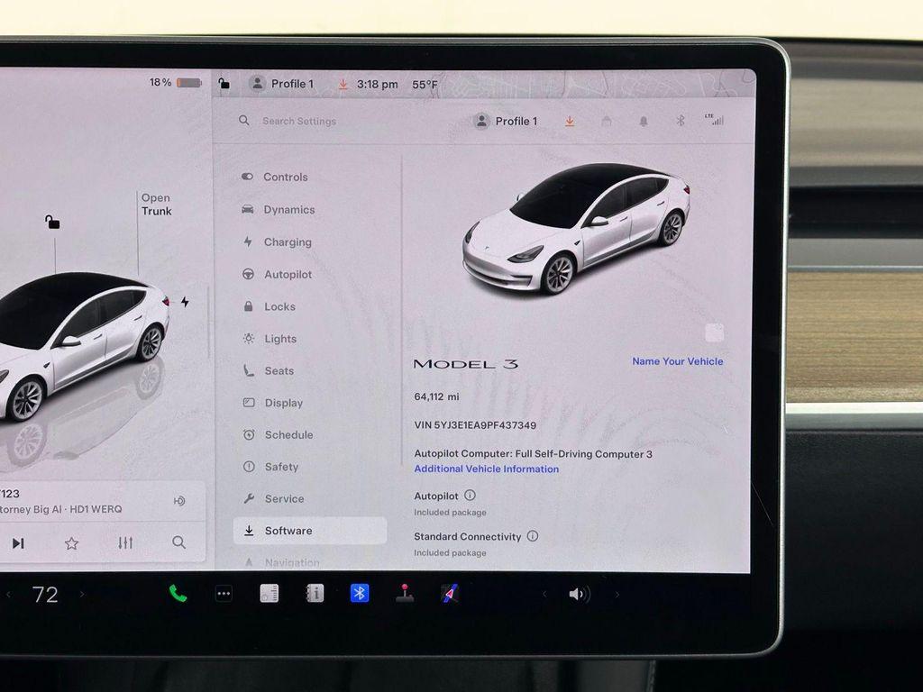 used 2023 Tesla Model 3 car, priced at $20,555
