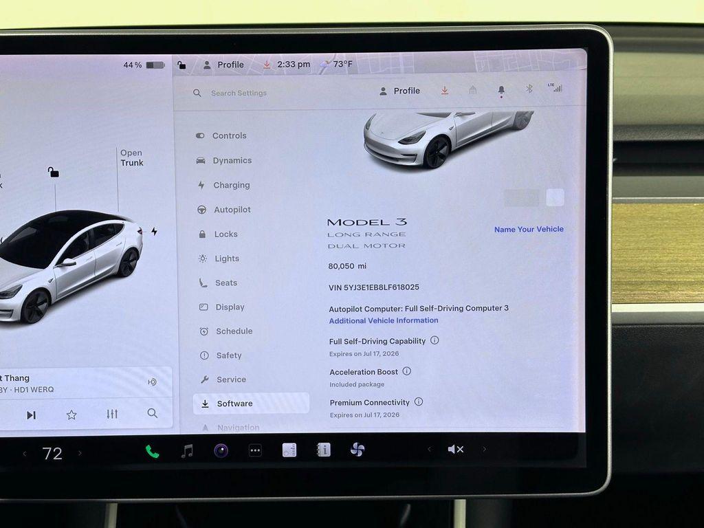 used 2020 Tesla Model 3 car, priced at $19,200