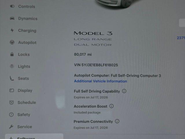 used 2020 Tesla Model 3 car, priced at $20,900