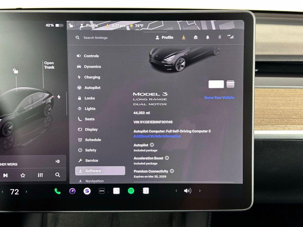 used 2022 Tesla Model 3 car, priced at $23,800