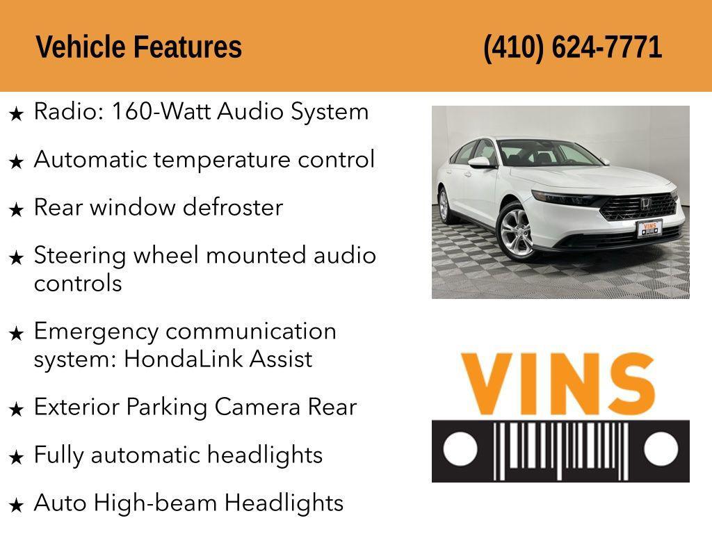 used 2025 Honda Accord car, priced at $23,980