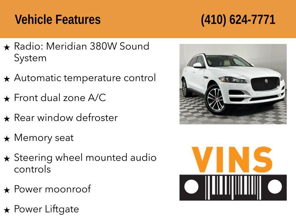 used 2020 Jaguar F-PACE car, priced at $17,980