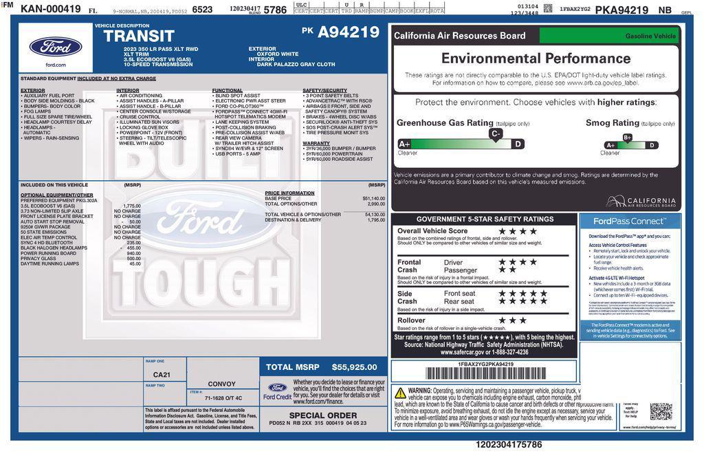 used 2023 Ford Transit-350 car, priced at $31,950