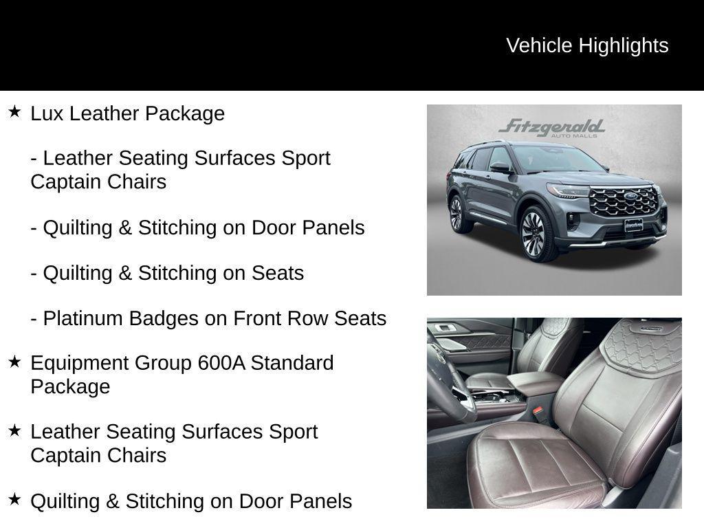 used 2025 Ford Explorer car, priced at $45,784