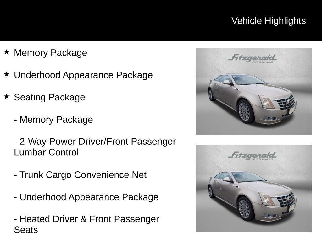 used 2013 Cadillac CTS car, priced at $13,784