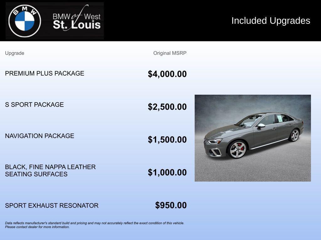 used 2023 Audi S4 car, priced at $45,678