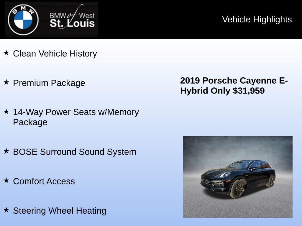 used 2019 Porsche Cayenne car, priced at $31,397