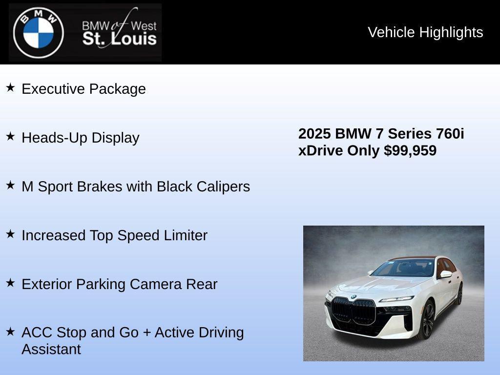 used 2025 BMW 760 car, priced at $99,545