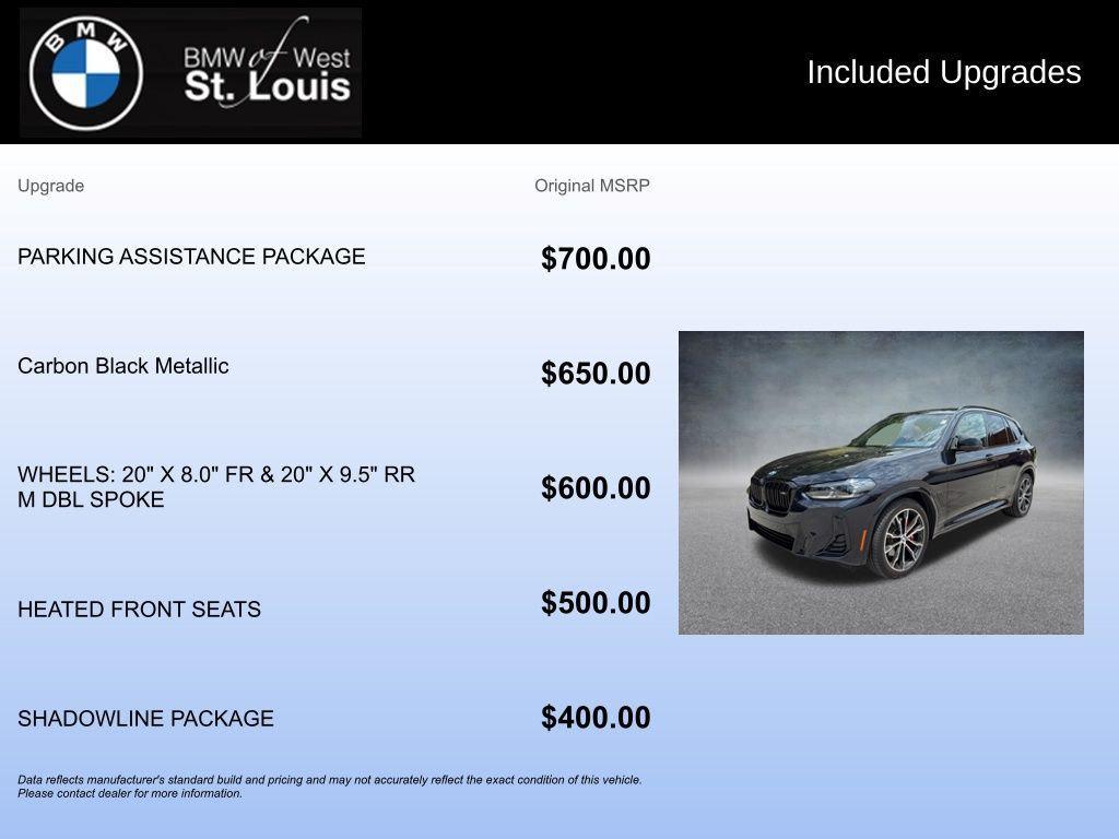 used 2024 BMW X3 car, priced at $59,125