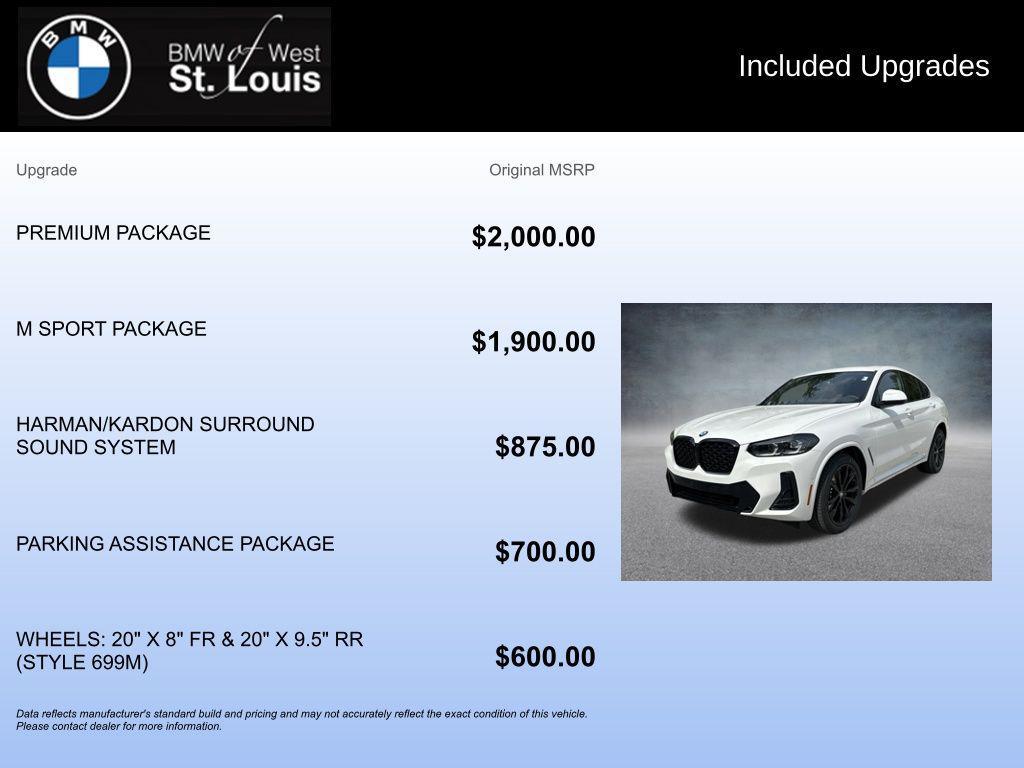 used 2025 BMW X4 car, priced at $49,326