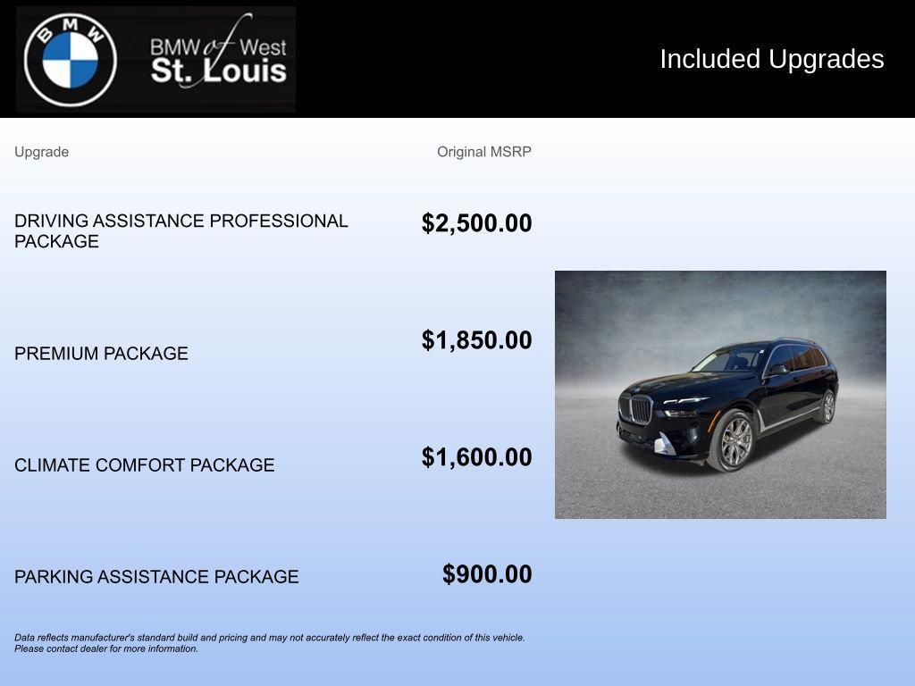 used 2025 BMW X7 car, priced at $69,959