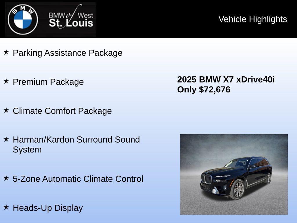 used 2025 BMW X7 car, priced at $72,676