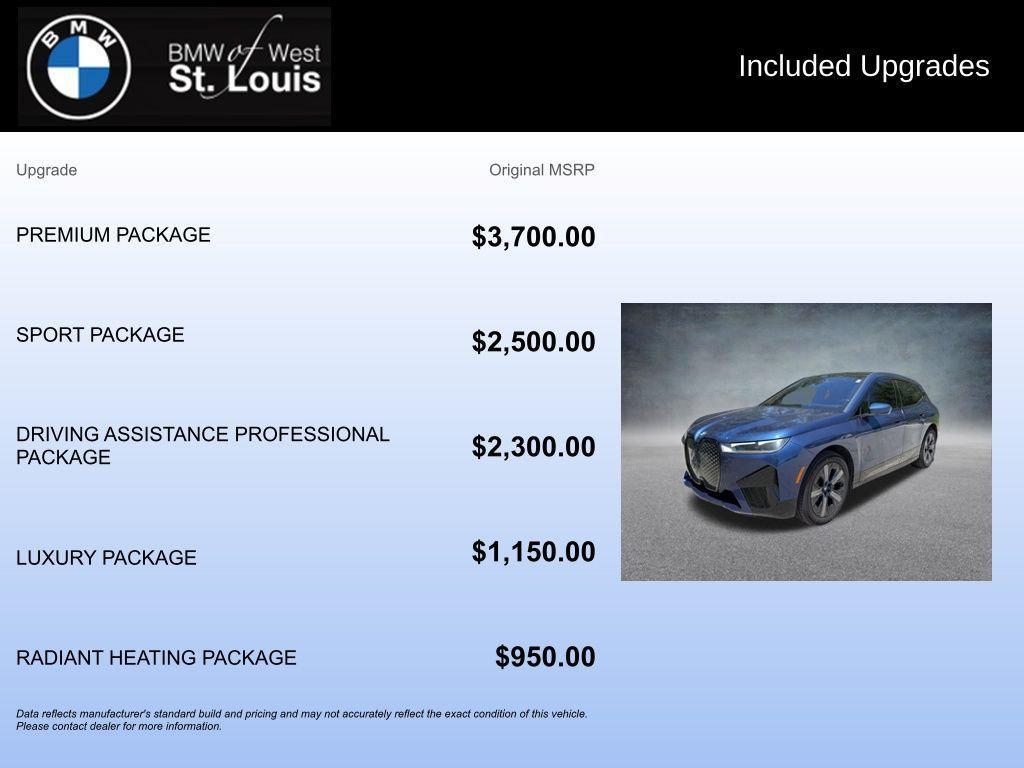 used 2024 BMW iX car, priced at $49,879