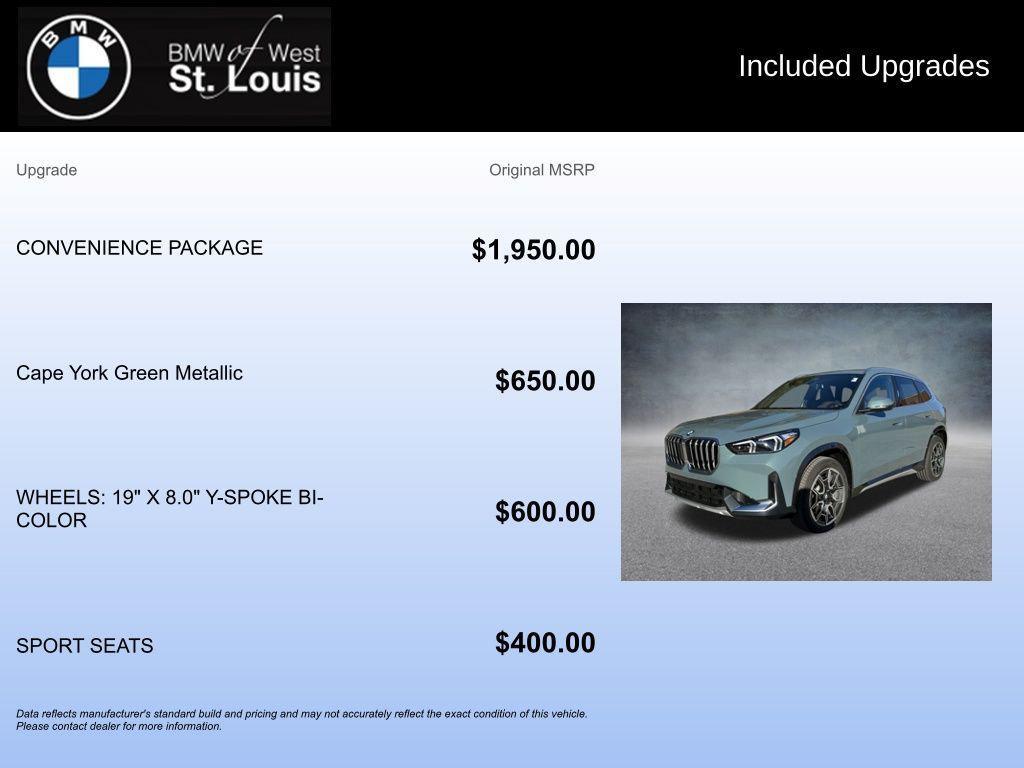 used 2025 BMW X1 car, priced at $37,900