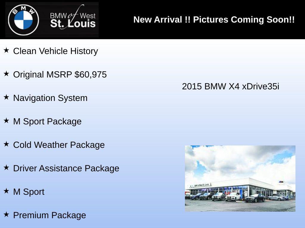 used 2015 BMW X4 car, priced at $13,885